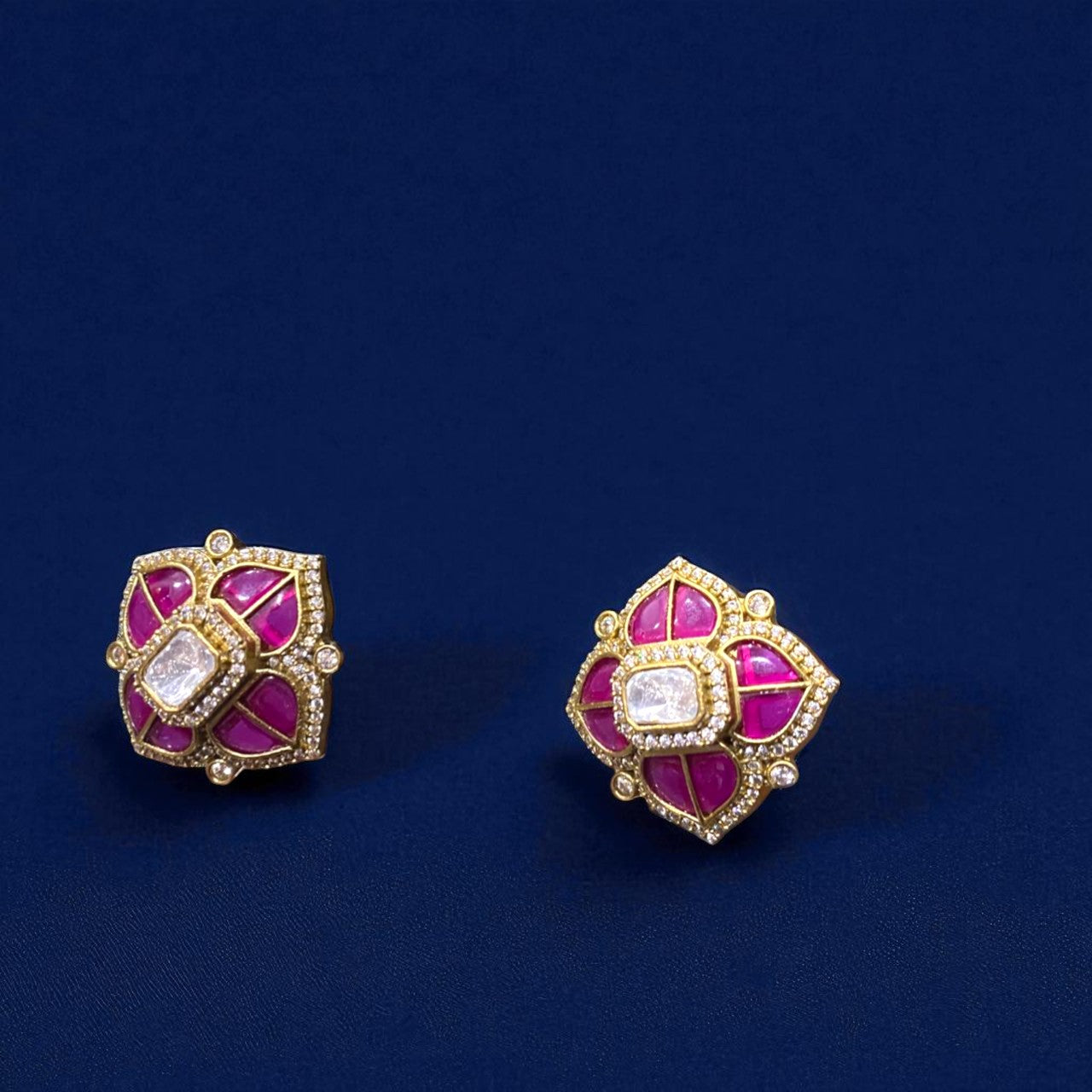 Ruby Blossom Studs