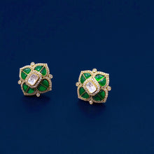 Emerald Blossom Studs