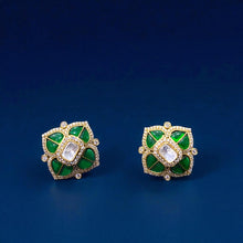 Emerald Blossom Studs