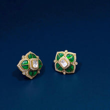 Emerald Blossom Studs