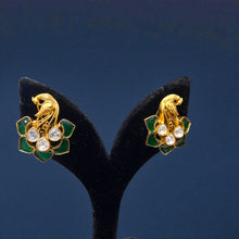 Emerald Grace Peacock Studs