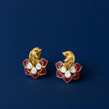 Ruby Grace Peacock Studs