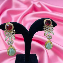 Emerald Blaze Chandbali Earrings