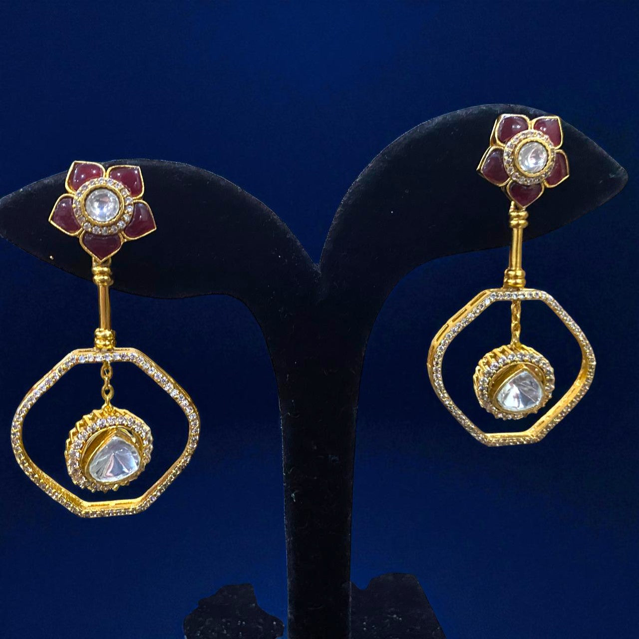 Petal Radiance Drop Earrings