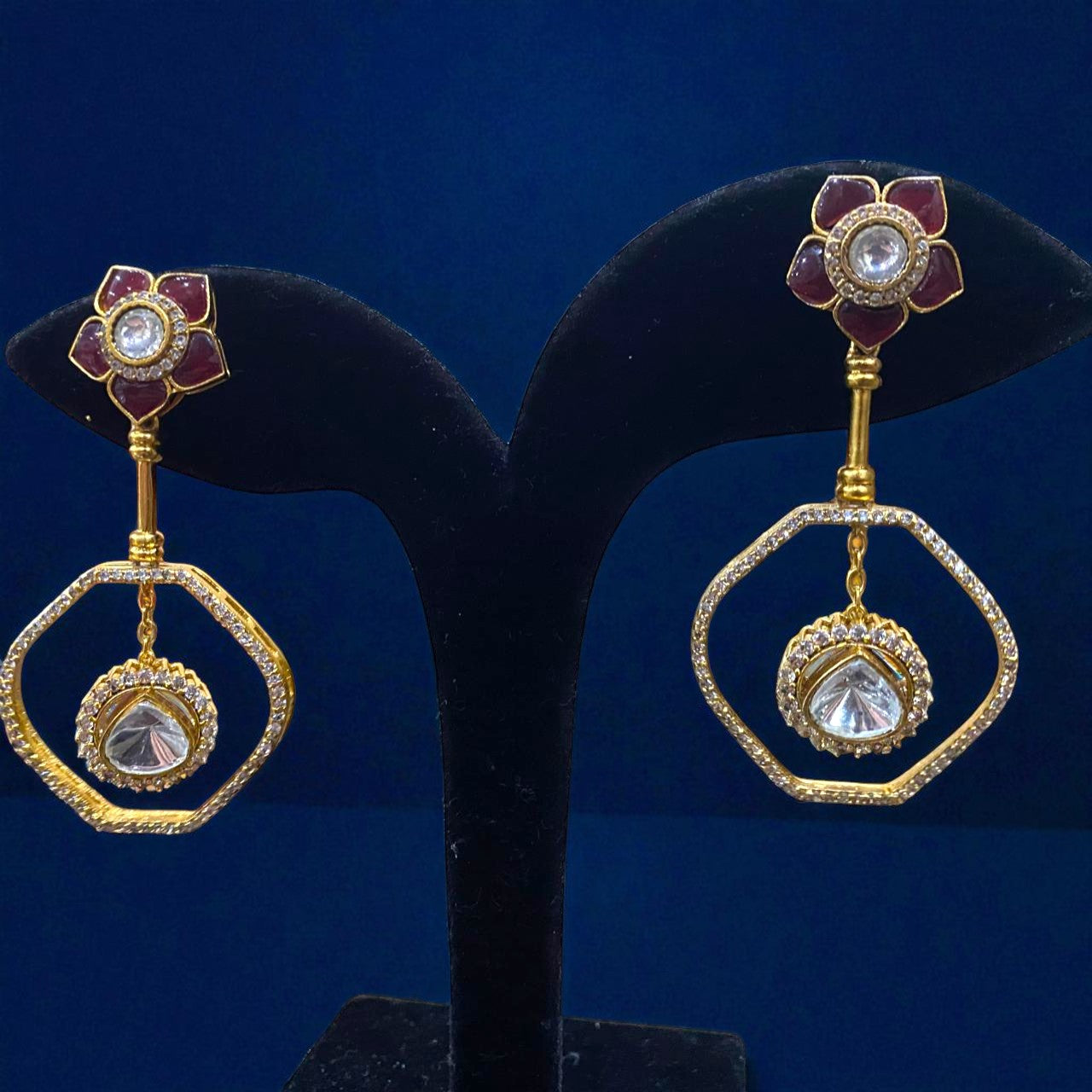 Petal Radiance Drop Earrings