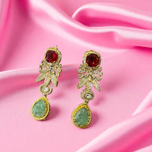 Emerald Blaze Chandbali Earrings