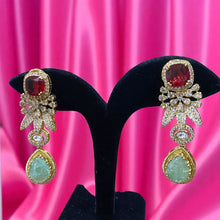 Emerald Blaze Chandbali Earrings
