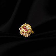 Royal Ruby Blossom Ring