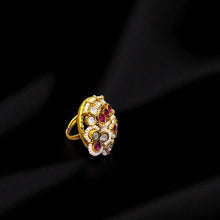 Royal Ruby Blossom Ring