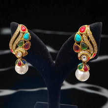 Peacock Carnival Pearl Earrings