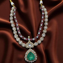 Emerald Kundan Bridal Necklace Set
