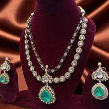 Emerald Kundan Bridal Necklace Set