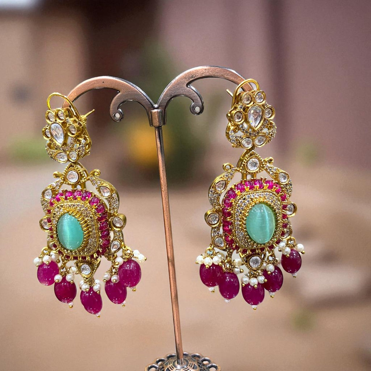 Emerald Ruby Kundan Choker Set