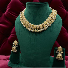 Antique Golden Temple Necklace Set