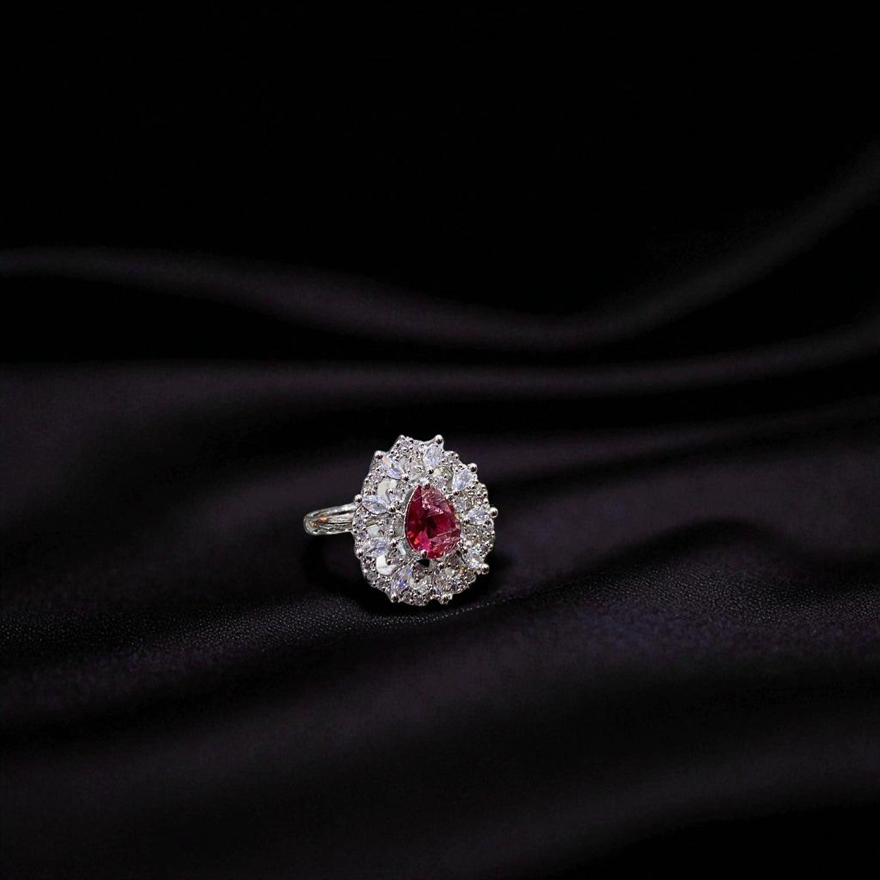 Scarlet Halo Ring