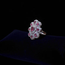 Ruby Blossom Ring