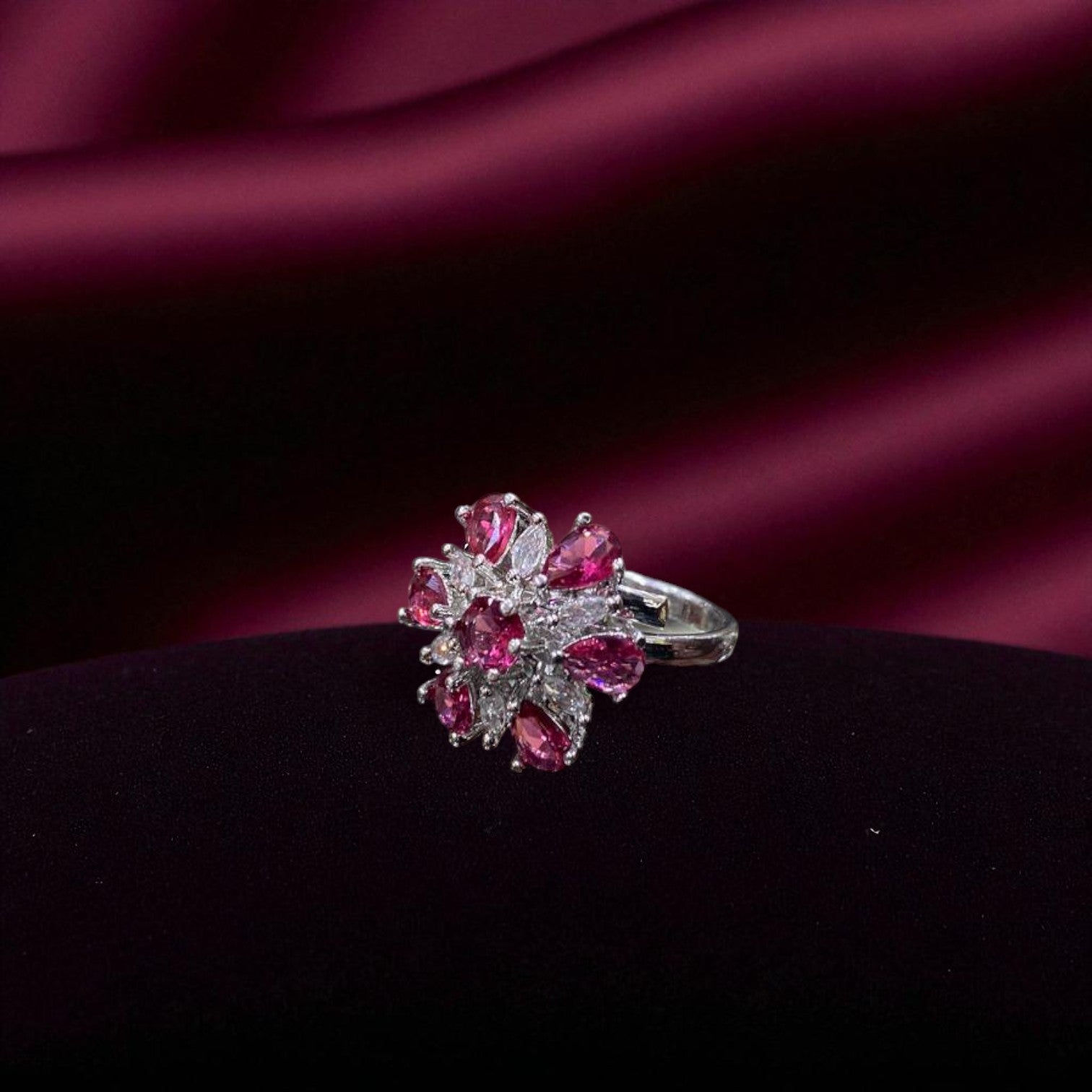 Crimson Petal Ring