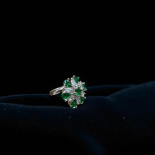 Green Petal Ring