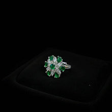 Green Petal Ring