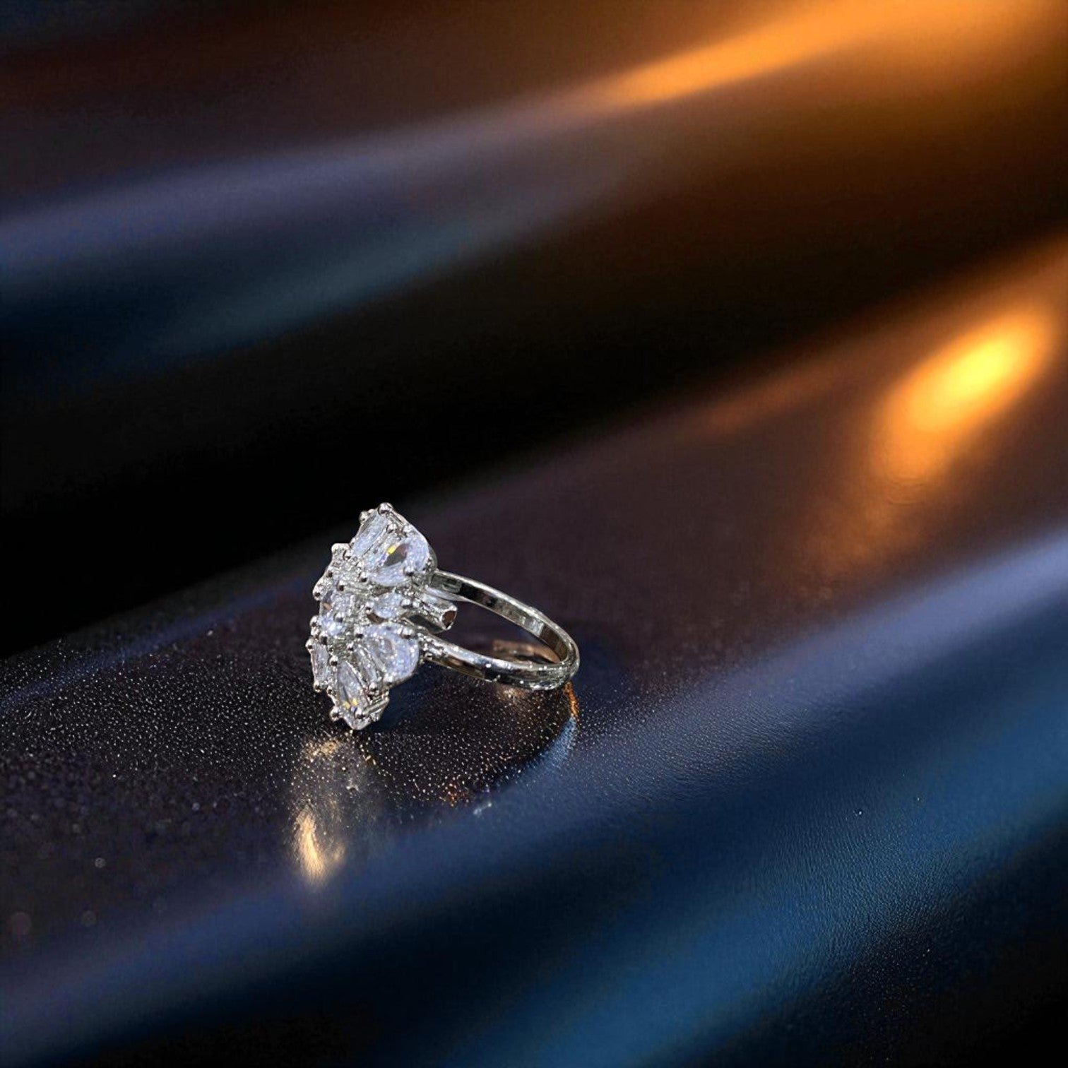 White Petal Ring