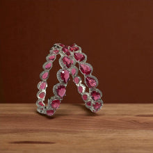 Crimson Elegance Bangles