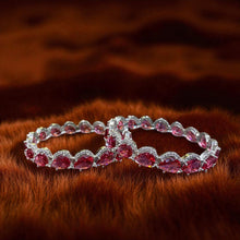 Crimson Elegance Bangles