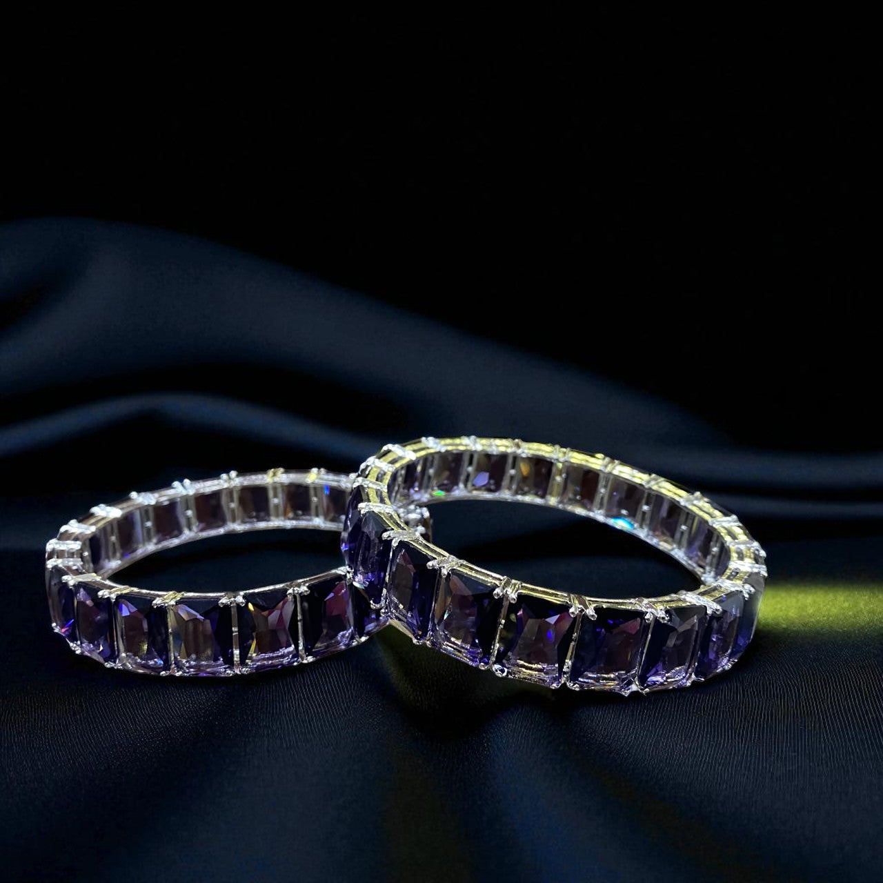 Royal Amethyst Radiance Bangles