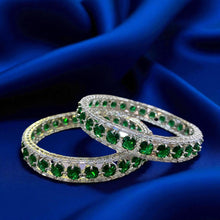 Scarlet Royale Emerald Bangles