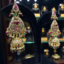 Royal Jadau Jhumka Chandbali Earrings