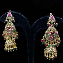 Royal Jadau Jhumka Chandbali Earrings