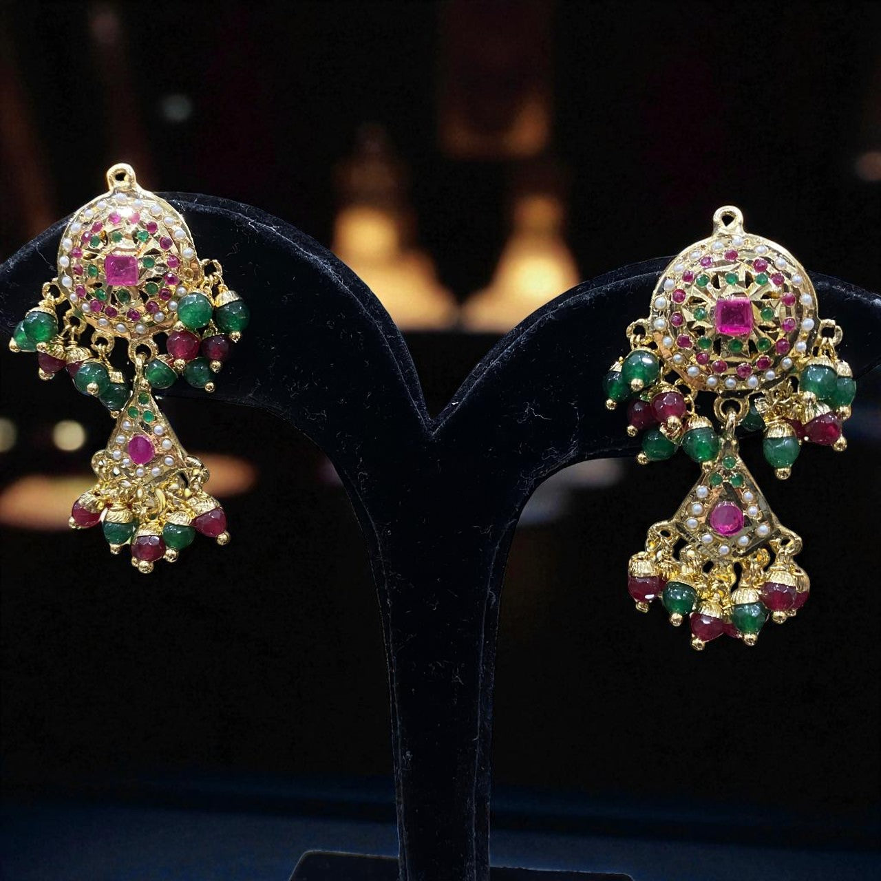 Regal Jadau Drop Earrings