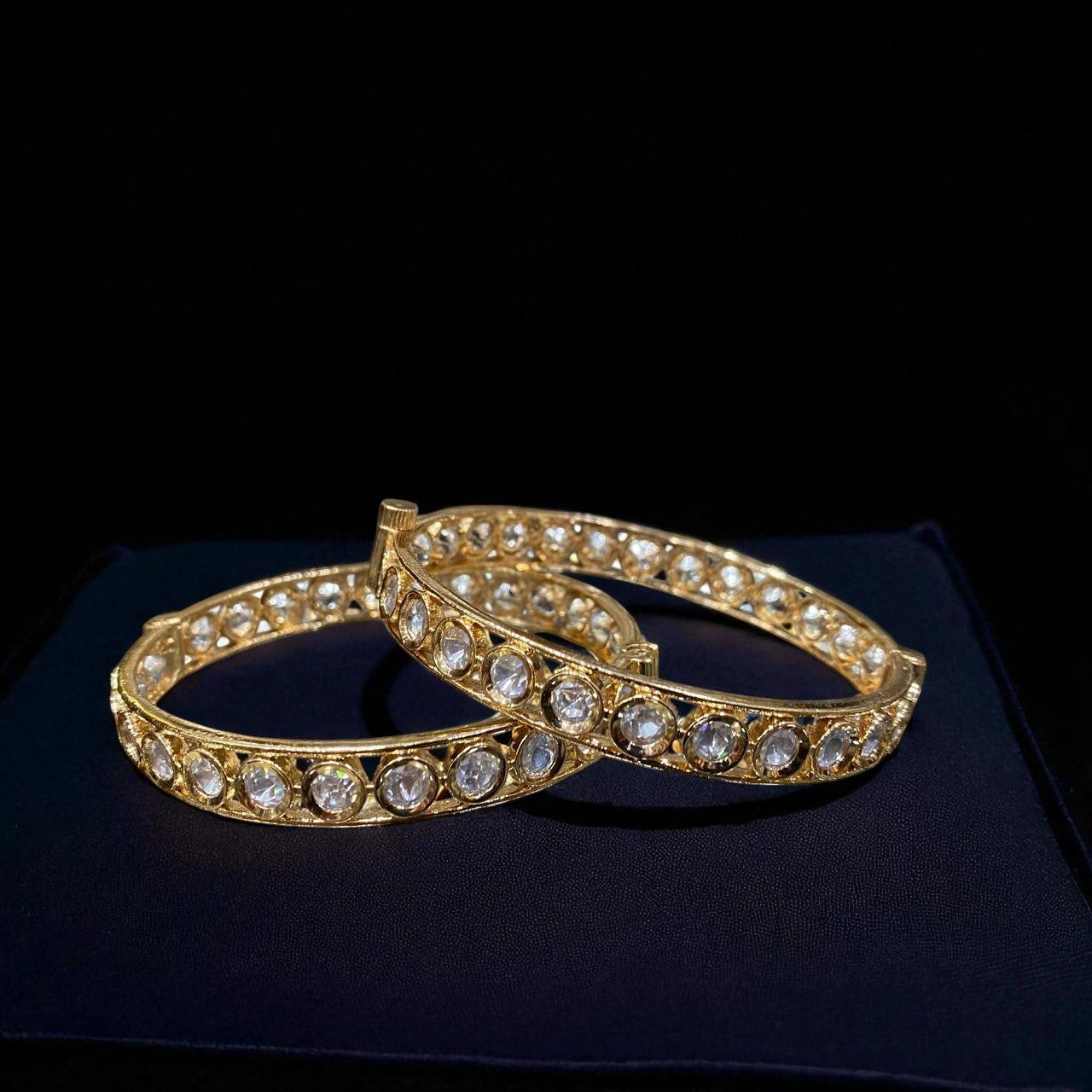 Royal Kundan Stone Bangles