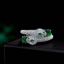 Emerald Radiance American Diamond Bangles