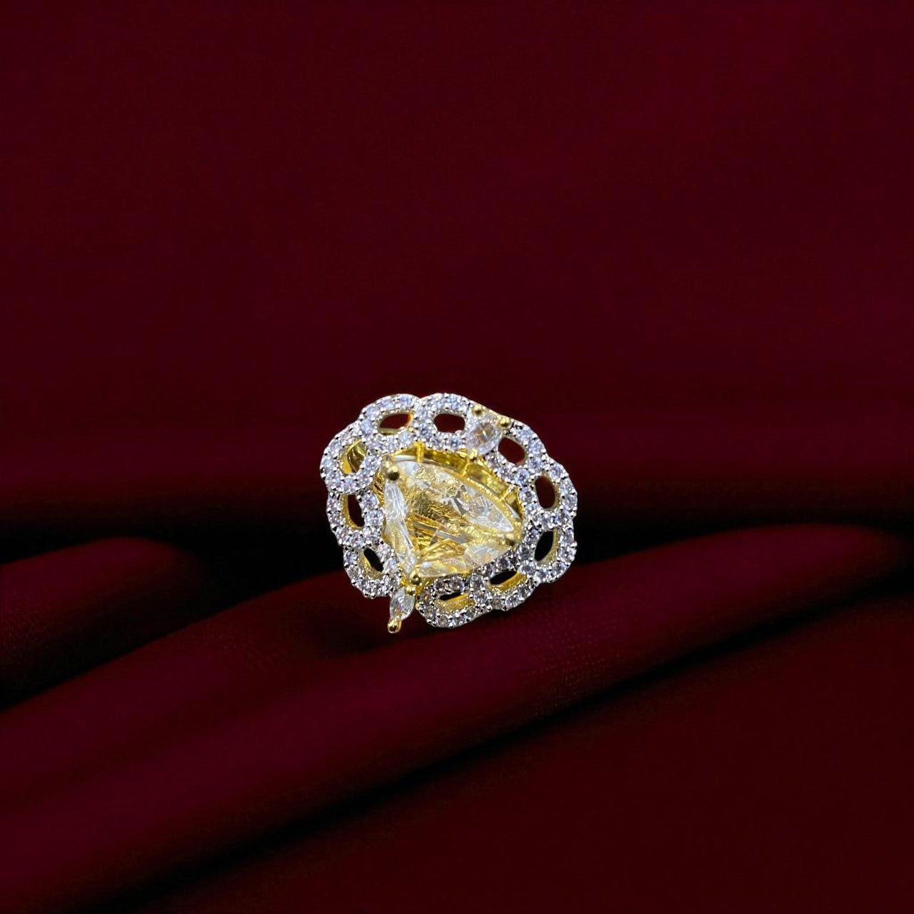 Golden Sunshine Statement Ring