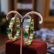 Emerald Royale Hoop Earrings