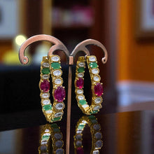 Multicolor Royale Hoop Earrings