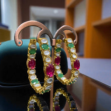 Multicolor Royale Hoop Earrings