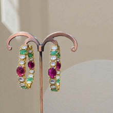 Multicolor Royale Hoop Earrings