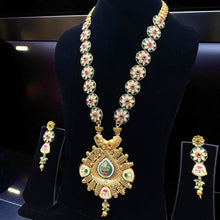 Peacock Grace Temple Necklace Set