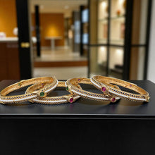 Royal Elegance Stone-Studded Bangles