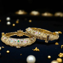 Enchanted Blossom Kundan Bangles