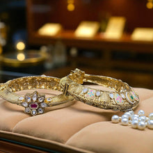 Enchanted Blossom Kundan Bangles