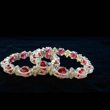 Ruby Sparkle Bangle Set