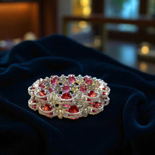 Ruby Sparkle Bangle Set