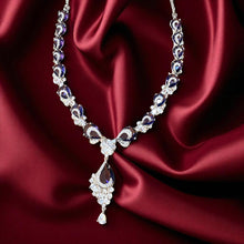 Royal Blue Teardrop Necklace Set