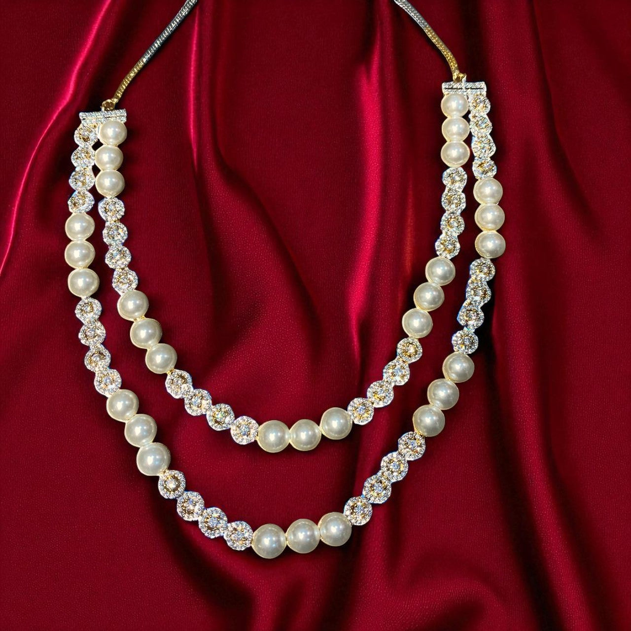 Regal Pearl Cascade Jewelry Set