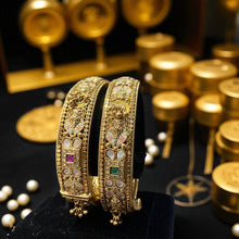 Heritage Kundan Meenakari Golden Kadas