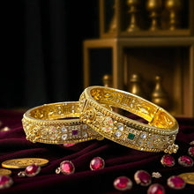 Heritage Kundan Meenakari Golden Kadas