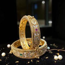 Heritage Kundan Meenakari Golden Kadas