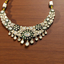 Regal Emerald Kundan Choker Set